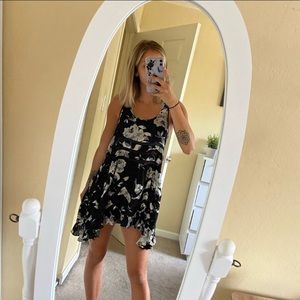 Free people intimately floral trapeze slip